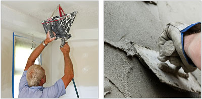 expanded perlite makes for a lightweight texture in ceiling finishes and as a functional replacement for sand in plaster and stucco