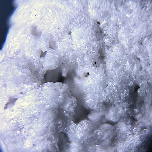 extreme closeup of expanded perlite particle surface